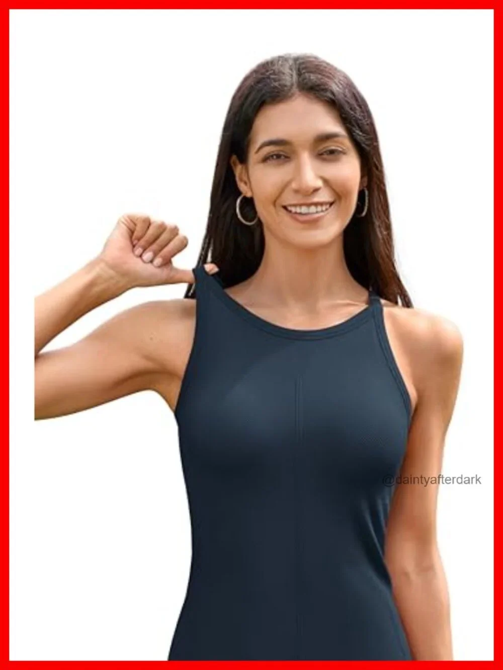 Ribbed Racerback Tank Top with Built In Bra, Seamless Nylon Spandex, Yoga Gym